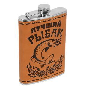 Набор Лучший рыбак (фляжка 270 мл + 4 стопки+воронка) (HS-TZ95-N) Helios, фото 3