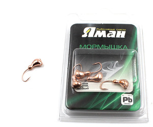 Мормышка "ЯМАН" ст. муравей с отв.,цв.COPPER PLATED, вес 0,5 г (уп. 5 шт.), фото 2