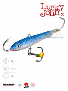 Балансир Lucky John CLASSIC 7 + тр. 70мм/15H блистер, фото 2