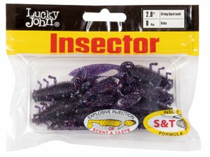 Виброхвосты съедоб. искусст. LJ Pro Series INSECTOR 2,8in (07.00)/S63 8шт., фото 4