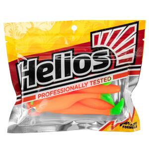 Виброхвост Vigor 3,75"/9.5 см Orange & Green 7шт. (HS-6-025) Helios, фото 2