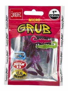 Твистеры съедобные искусственные LJ Pro Series MICRO GRUB 1,0in (02,50)/S13 15шт., фото 4