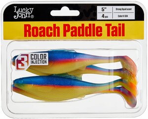 Виброхвосты съедоб. искусст. LJ Pro Series ROACH PADDLE TAIL 5.0in (12.70)/G04 4шт., фото 3