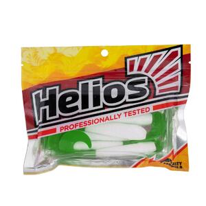 Твистер Long Hybrid 3,55"/9,0 см White & Green 7шт. (HS-15-016) Helios (0), фото 4