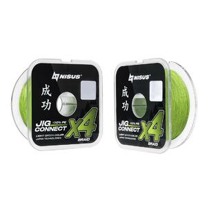 Шнур JIG CONNECT X4 PE Light Green 150m #4.5, 0.35mm 21.1кг/57.2LB (T-N-JC-X4-0.35-150-LG) NISUS, фото 6