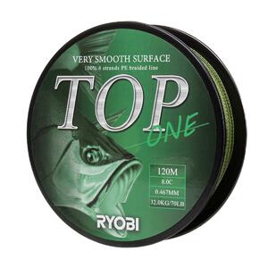 Шнур TOP PE4X-120M 8,0/d-0.467mm Dark green Ryobi, фото 5