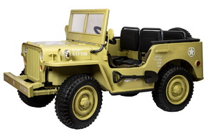 Детский электромобиль Джип ToyLand Jeep Willys YKE 4137 Matcha, фото 1