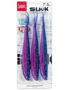 Слаги LJ 3D Series SLICK SHAD-V 7.0in (17,8) Z18 3шт., фото 4