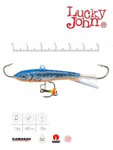 Балансир Lucky John CLASSIC 6 + тр. 60мм/45H блистер, фото 3
