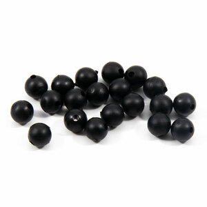 Бусина фидерная Namazu Soft Beads, PVC, d-6 мм, круглая, цв. черный (20 шт.), фото 2