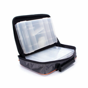 Сумка рыболовная СЛЕДОПЫТ Module Case, 30х22х10 см, цв. серый + 2 коробки Luno, фото 5