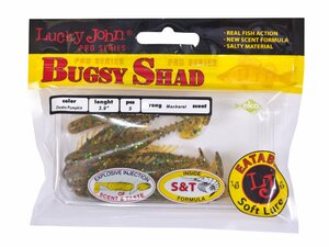 Виброхвосты съедобные LJ Pro Series BUGSY SHAD 3.9in(10.00)/PA19 5шт., фото 4