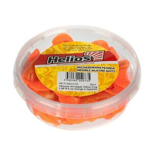 Лягушка несъедоб. Frog 2,56"/6,5 см Orange & Sparkles 20шт. (HS-21-022-N-20) Helios, фото 4