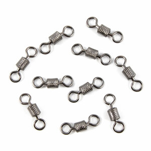 Вертлюг Namazu ROLLING RIBBED SWIVEL, латунь, цв. BN, р. 2, test-43 кг (уп.10 шт), фото 3