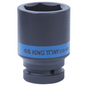 Головка торцевая ударная глубокая шестигранная 1", 46 мм KING TONY 843546M, фото 1