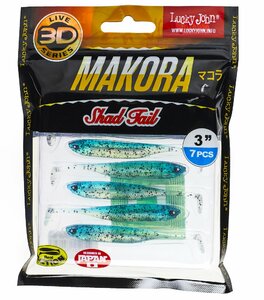 Виброхвосты LJ 3D Series MAKORA SHAD TAIL 3.0in (07,60)/002 7шт., фото 4
