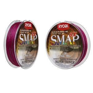 Шнур SMAP PE8X-100M 3.5# Multi Colour 0,31мм Ryobi, фото 7