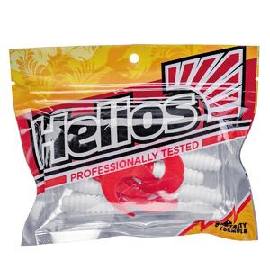 Твистер Credo 2,35"/6,0 см White RT 7шт. (HS-10/1-003) Helios, фото 3