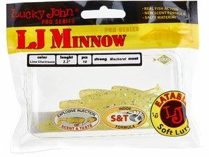 Виброхвосты съедобные LJ Pro Series MINNOW 2.2in (05.60)/071 10шт., фото 4