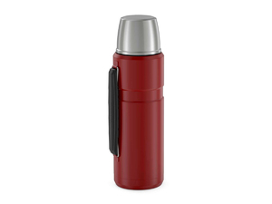 Термос THERMOS KING SK-2010 Rustic Red с ручкой 1.2л (красный), фото 2