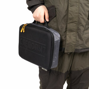 Сумка рыболовная СЛЕДОПЫТ Module Case, 30х22х10 см, цв. серый + 2 коробки Luno, фото 7