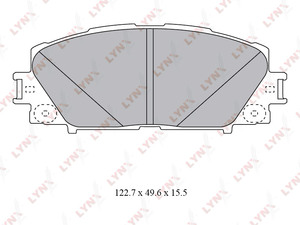 Колодки тормозные передние LYNXauto BD-7550. Для: DAIHATSU Charade VIII 1.3 11>, GREAT WALL C30 1.5 12> / Tengyi C10 1.5 10>, LEXUS ЛЕКСУС CT 1.8 10-20, LIFAN Breez 1.3-1.6 06-15 / Celliya 1.5 13> / X50 1.5 14>, TOYOTA Тойота Prius(Приус) 1.8 08> / Yaris(, фото 1