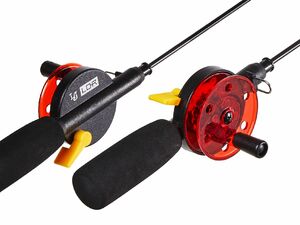 Удочка телескопическая зимняя Lucky John LDR TELE 62см графит, фото 3