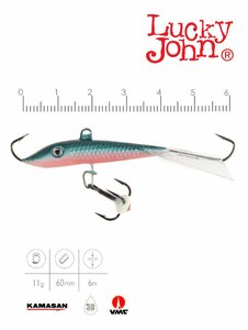 Балансир Lucky John FIN 4 + тр. 60мм/54 блистер, фото 3