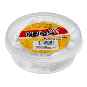 Виброхвост несъедоб. Guru 3,0"/7,62 см White 30шт. (HS-29-001-N-30) Helios, фото 2