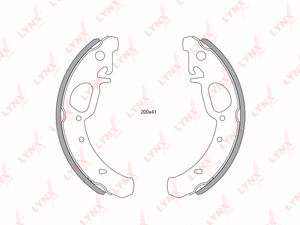 Колодки тормозные задние LYNXauto BS-4603. Для: Lada, Лада, Granta(Гранта) 1.6 10> / Priora(Приора) 1.6-1.8 07-19 / Kalina(Калина) I-II 1.4-1.6 04>, Datsun, Датсун, Mi-do/On-do 1.6 15>., фото 2