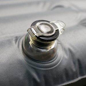 Матрас кемпинговый надувной СЛЕДОПЫТ, с насосом, 190x60x12 cм, голубой/серый, фото 6