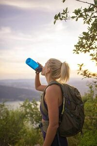 Бутылка спортивная CamelBak Chute (1 литр), голубая, фото 7