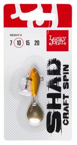 Тейл-спиннер Lucky John SHAD CRAFT SPIN 10.0г  016 в блистере, фото 3