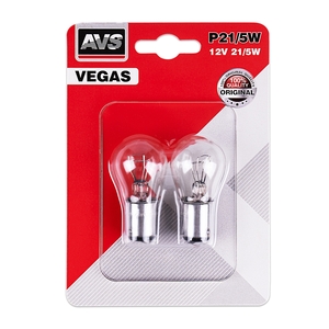 Автомобильная лампа AVS Vegas, P21/5W, 12 В, 21/5 Вт, 2700 К, цоколь BAY15D, 2 шт., фото 4