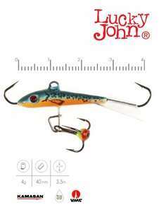 Балансир Lucky John FIN 3 + тр. 40мм/53 блистер, фото 3