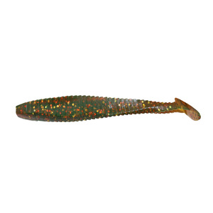 Виброхвост YAMAN PRO Flatter Shad, р.2 inch, цвет #09 - Motor Oil (уп. 6 шт.), фото 2