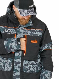 Костюм зимний  Norfin DISCOVERY 3 CAMO 01(серо-черный размер S), фото 6