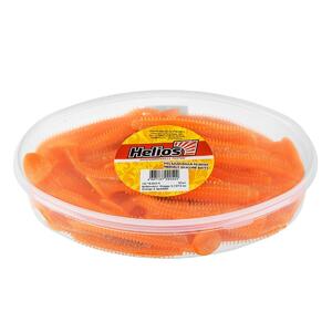 Виброхвост несъедоб. Shaggy 5,12/13 см Orange & Sparkles 50шт. (HS-18-022-N) Helios, фото 2