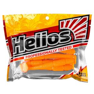 Виброхвост Minoga 3,75"/9.5 см Orange & Sparkles 5шт. (HS-17-022) Helios, фото 2