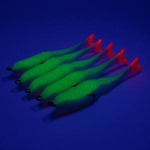 Поролоновая рыбка YAMAN Devious Minnow на двойнике, р. 105 мм, цвет 16 UV (5 шт.), фото 5
