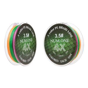 Шнур NUM ONE PE4X-100M 3.5#/0,310 mm Multi Colour Ryobi, фото 7