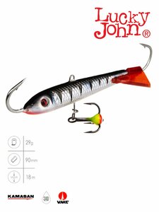 Балансир Lucky John CLASSIC 9 + тр. 90мм/12HRT блистер, фото 2