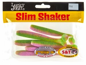Виброхвосты съедоб. искусст. LJ Pro Series SLIM SHAKER 4in (10.00)/T92 6шт., фото 4