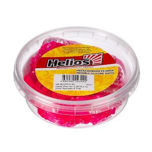 Твистер несъедоб. Credo Four tail 3,35"/8,5 см Silver Sparkles & Pink 30шт. (HS-20-035-N-30) Helios, фото 2