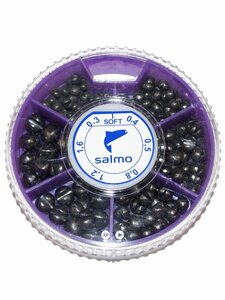 Грузила Salmo ДРОБЬ SOFT мягкий 6 секц. 0.3-1.6г 100г набор 3, фото 2