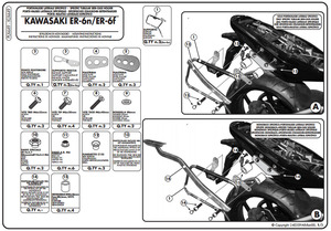 Крепеж боковых кофров GIVI Kawasaki ER-6N/ER 6F (09-11), фото 1