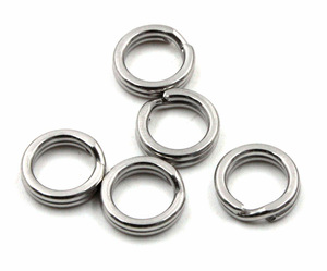 Заводное кольцо Namazu RING-A, цв. Cr, р. 7 ( d=5,6 mm), test-8 кг (уп.10 шт)/2000/3000, фото 2