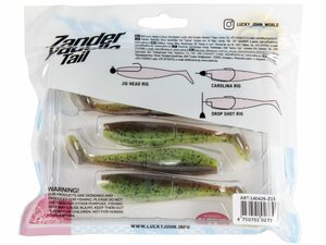 Виброхвосты LJ 3D Series ZANDER PADDLE TAIL 4.0in (10.00)/Z15 5шт., фото 5