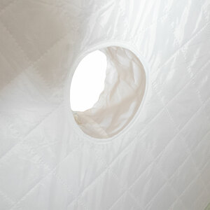 Палатка зимняя куб СЛЕДОПЫТ Premium 1,8х1,8 м, S по полу 3,2 кв.м, 3 слоя, цвет оливковый/белый, фото 6