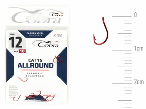 Крючки Cobra Allround CAPITAL сер. CA115 разм. 012 10шт., фото 2